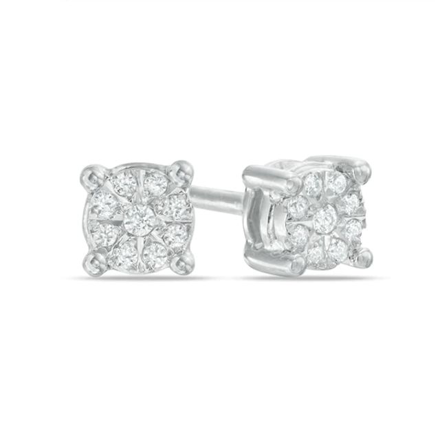 1/10 CT. T.w. Composite Diamond Stud Earrings in Sterling Silver