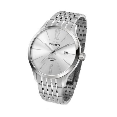 Men's TW Steel Slim Line Watch with Silver Dial (Model: Tw1307)