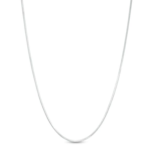Ladies' 1.2mm Snake Chain Necklace in Sterling Silver - 20"