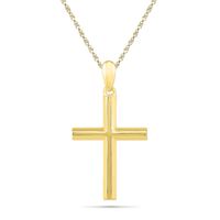 Stacked Cross Pendant in 10K Gold