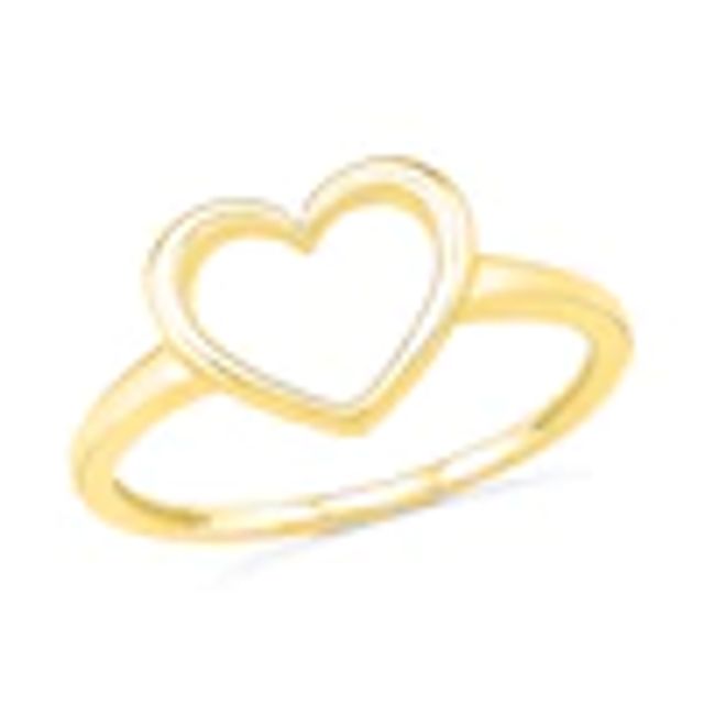 Heart Outline Ring in 10K Gold