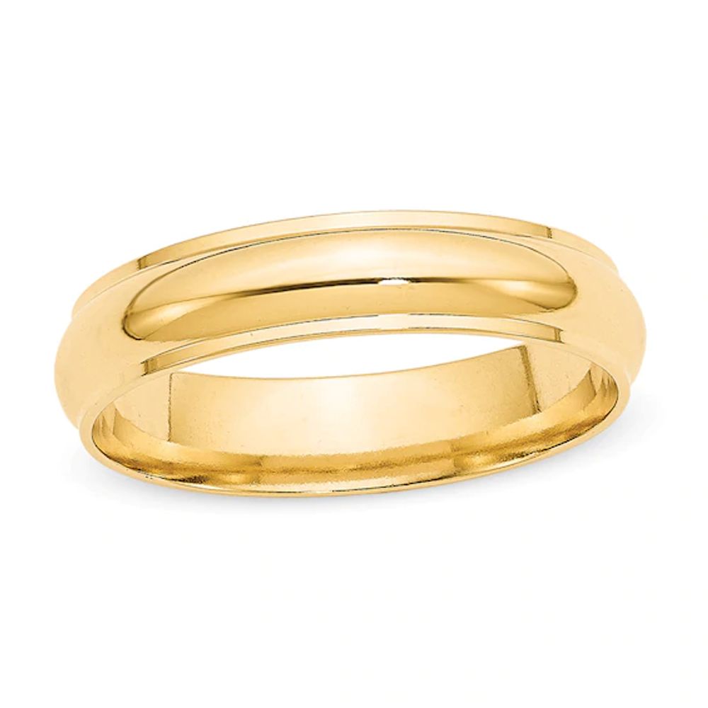 Men's 5.0mm Wedding Band in 14K Gold