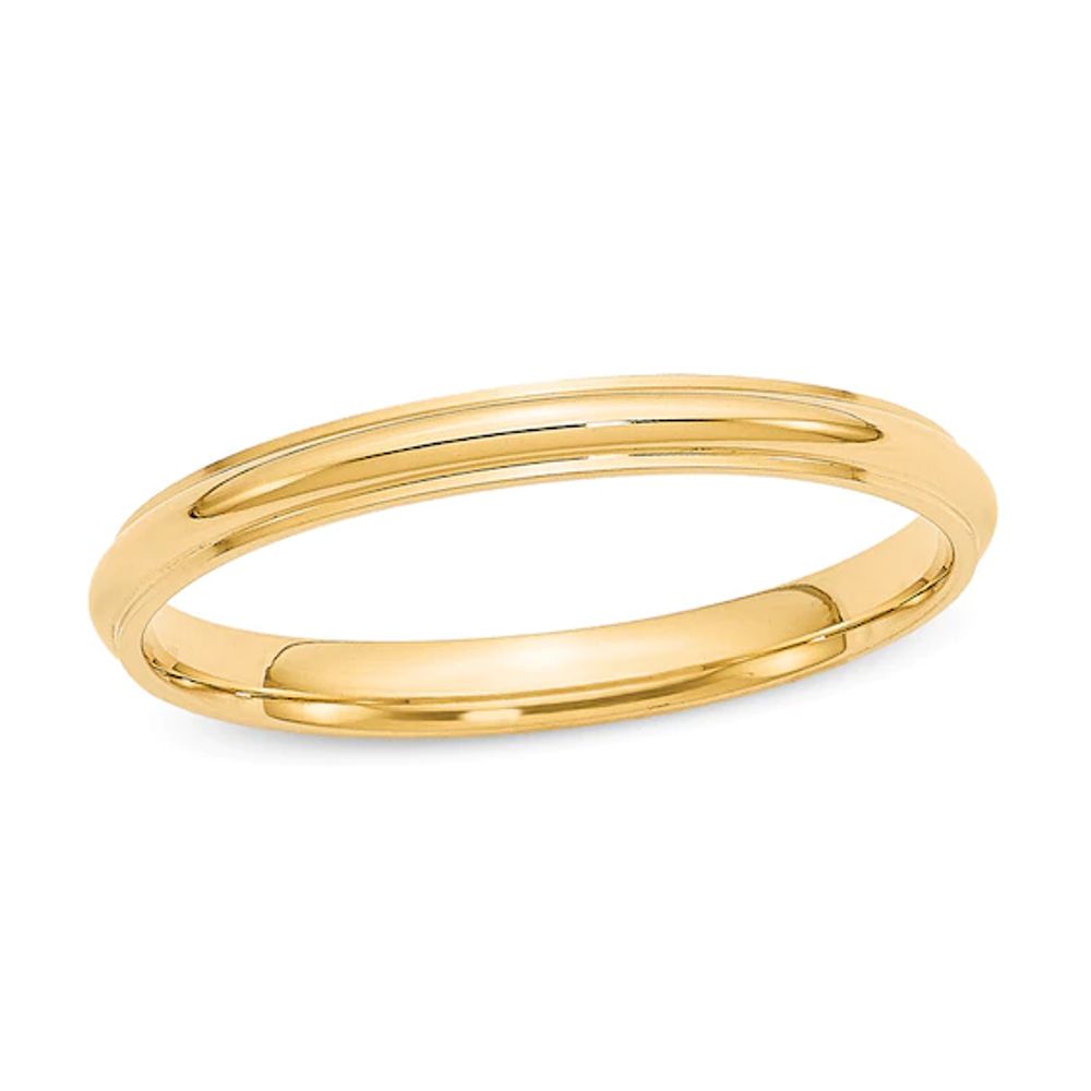 Zales Ladies' 2.5mm Wedding Band in 14K Gold