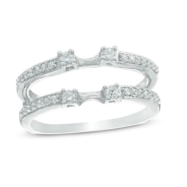 1/3 CT. T.w. Diamond Solitaire Enhancer in 10K White Gold