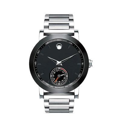 Mens' Movado Motion Museum Sport Chronograph Smart Watch with Black Dial (Model: 660001)
