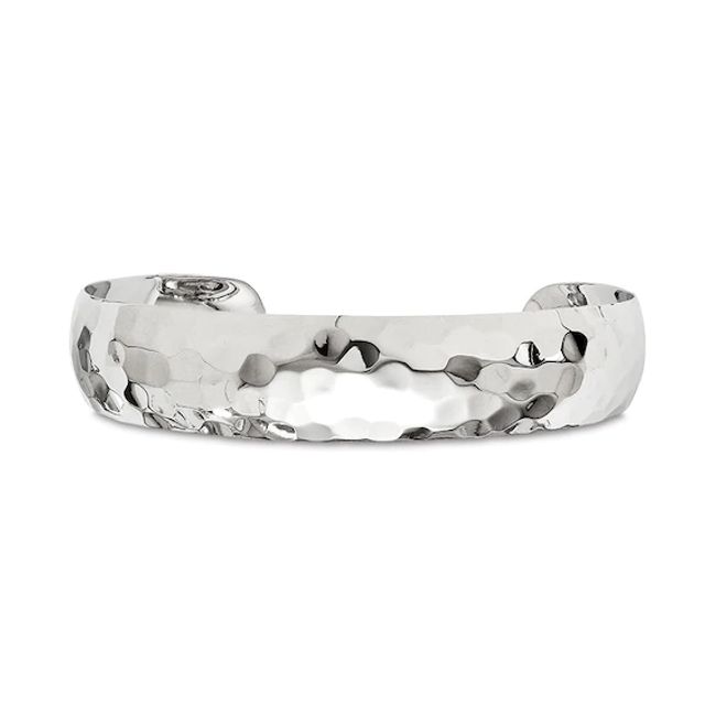 14.5mm Hammered Cuff in Sterling Silver - 8.0"