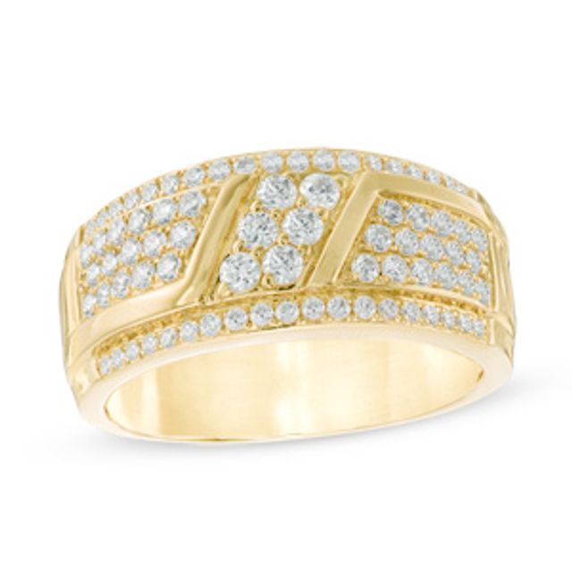 Men's 1 CT. T.w. Diamond Band in 10K Gold