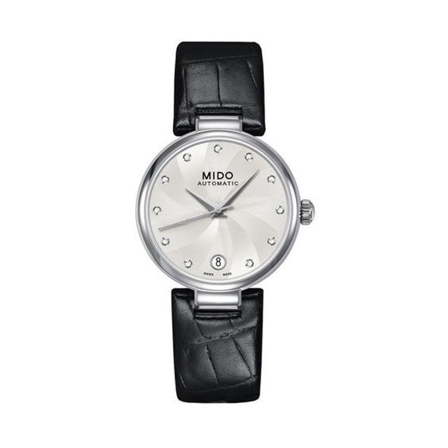 Ladies' MidoÂ® Baroncelli Donna Automatic Strap Watch with Silver-Tone Dial (Model: M022.207.16.036.00)