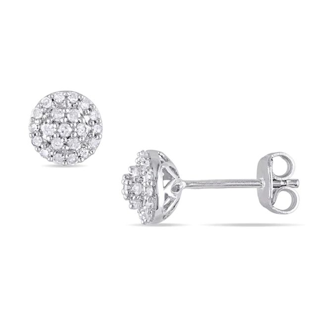 1/4 CT. T.w. Multi-Diamond Stud Earrings in Sterling Silver