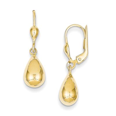Teardrop Earrings in 14K Gold