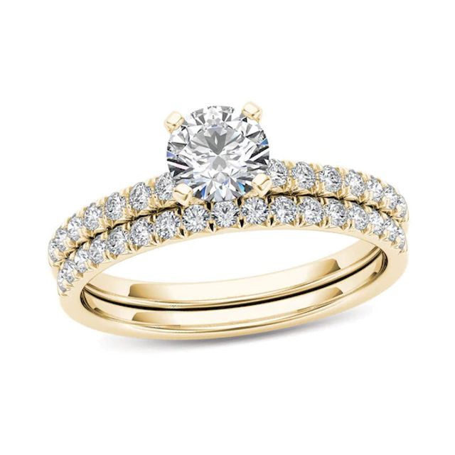 1 CT. T.w. Diamond Bridal Set in 14K Gold