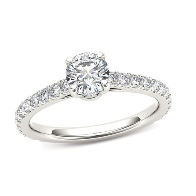 1 CT. T.w. Diamond Engagement Ring in 14K White Gold