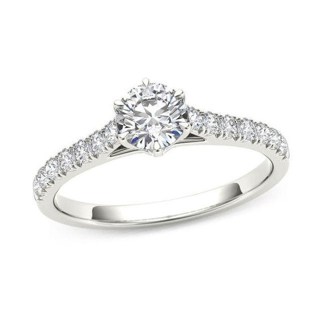 3/4 CT. T.w. Diamond Engagement Ring in 14K White Gold