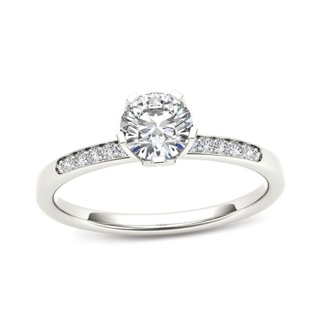 1/2 CT. T.w. Diamond Engagement Ring in 14K White Gold