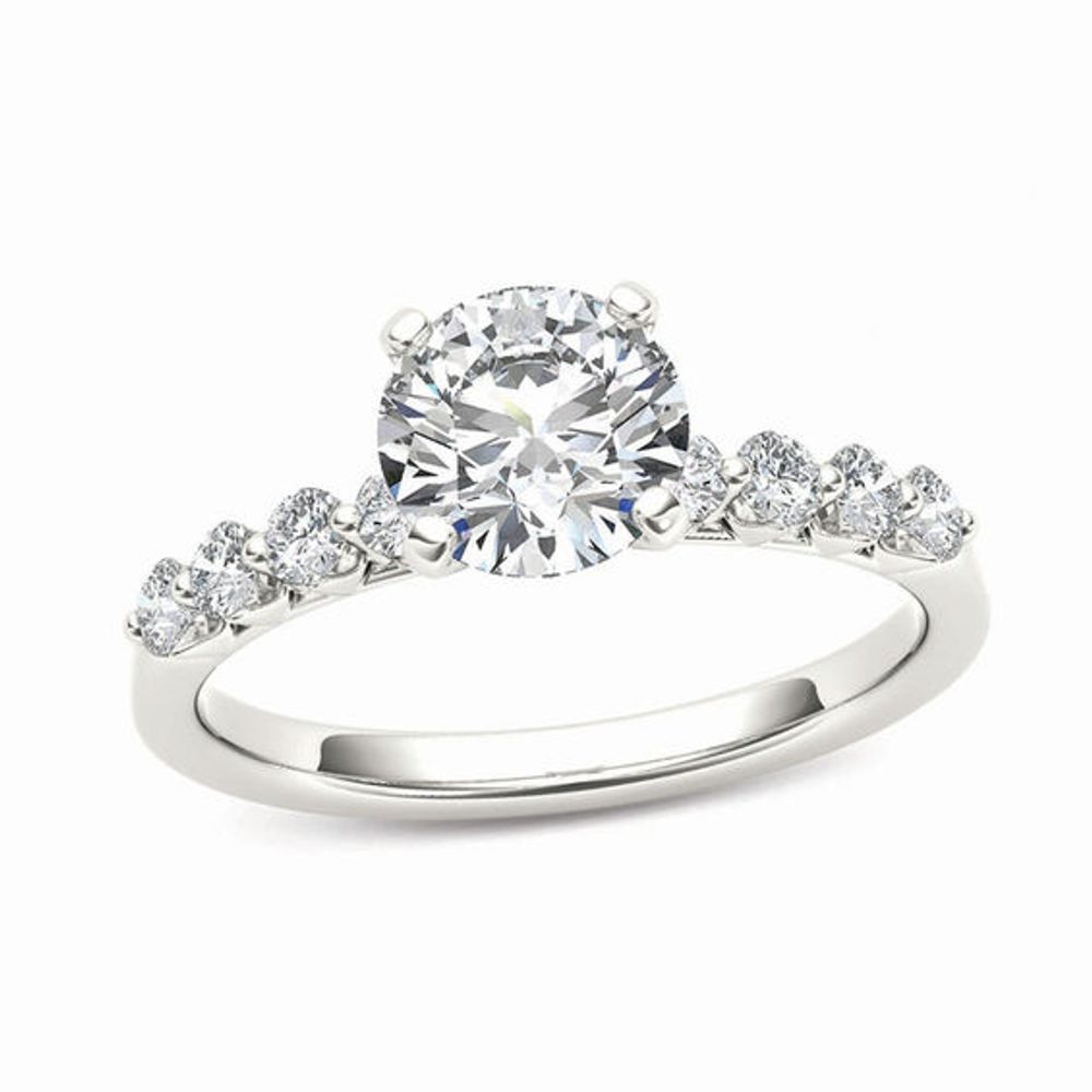3/4 CT. T.w. Diamond Engagement Ring in 14K White Gold