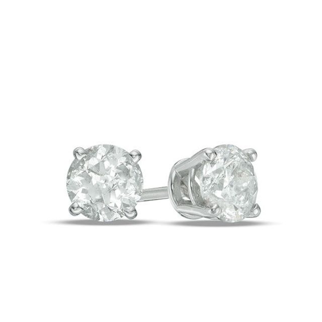 4 CT. T.w. Diamond Solitaire Stud Earrings in 14K Gold