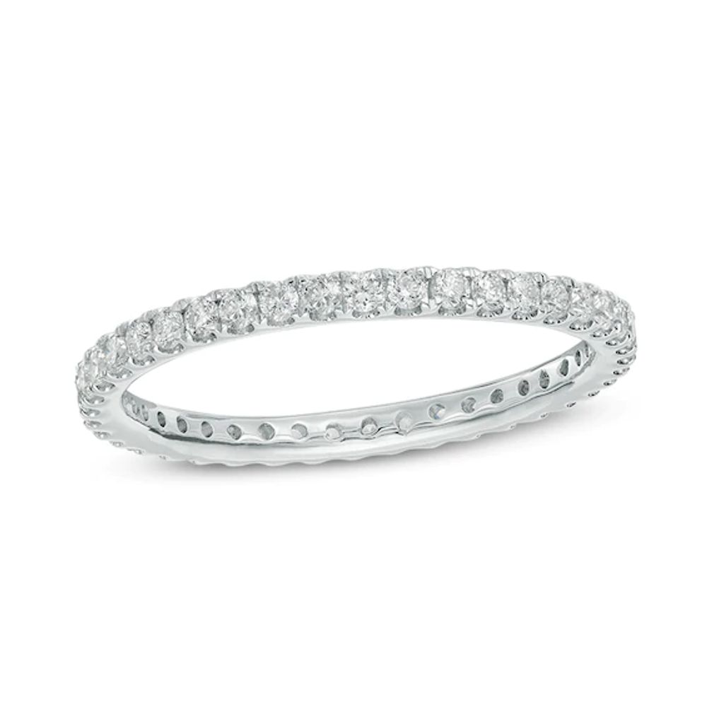 1/2 CT. T.w. Diamond Eternity Band in 14K White Gold