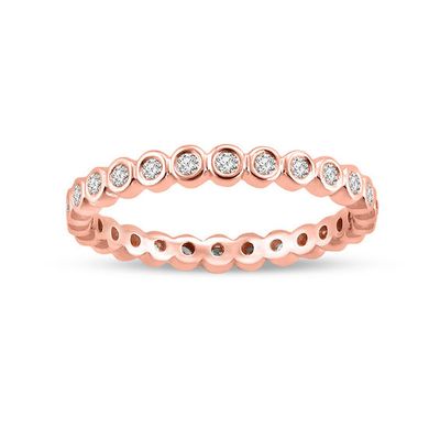 1/3 CT. T.w. Diamond Eternity Band in 14K Rose Gold