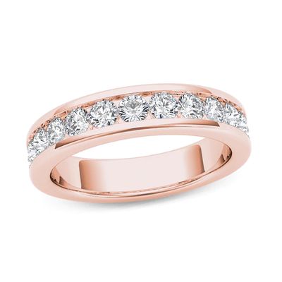 1 CT. T.w. Diamond Wedding Band in 14K Rose Gold