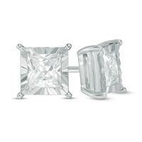 CT. T.w. Princess-Cut Diamond Solitaire Stud Earrings in 10K White Gold