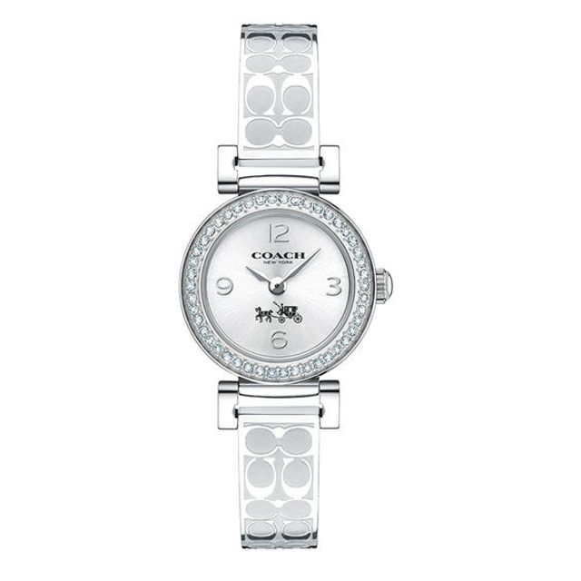 Ladies' Coach Madison Crystal Accent Bangle Watch with Silver-Tone Dial (Model: 14502201)