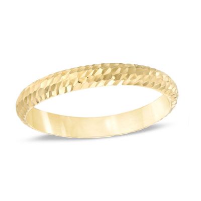 Ladies' Diamond-Cut Band in 14K Gold - Size 7