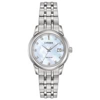 Ladies' Citizen Eco-DriveÂ® Diamond Accent Watch with Mother-of-Pearl Dial (Model: Ew2390-50D)