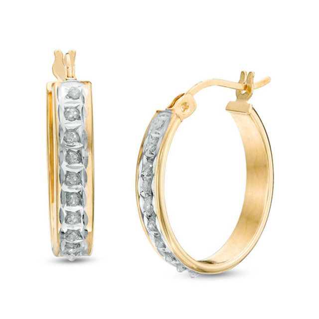 Zales Polished Plain Hoop Earrings