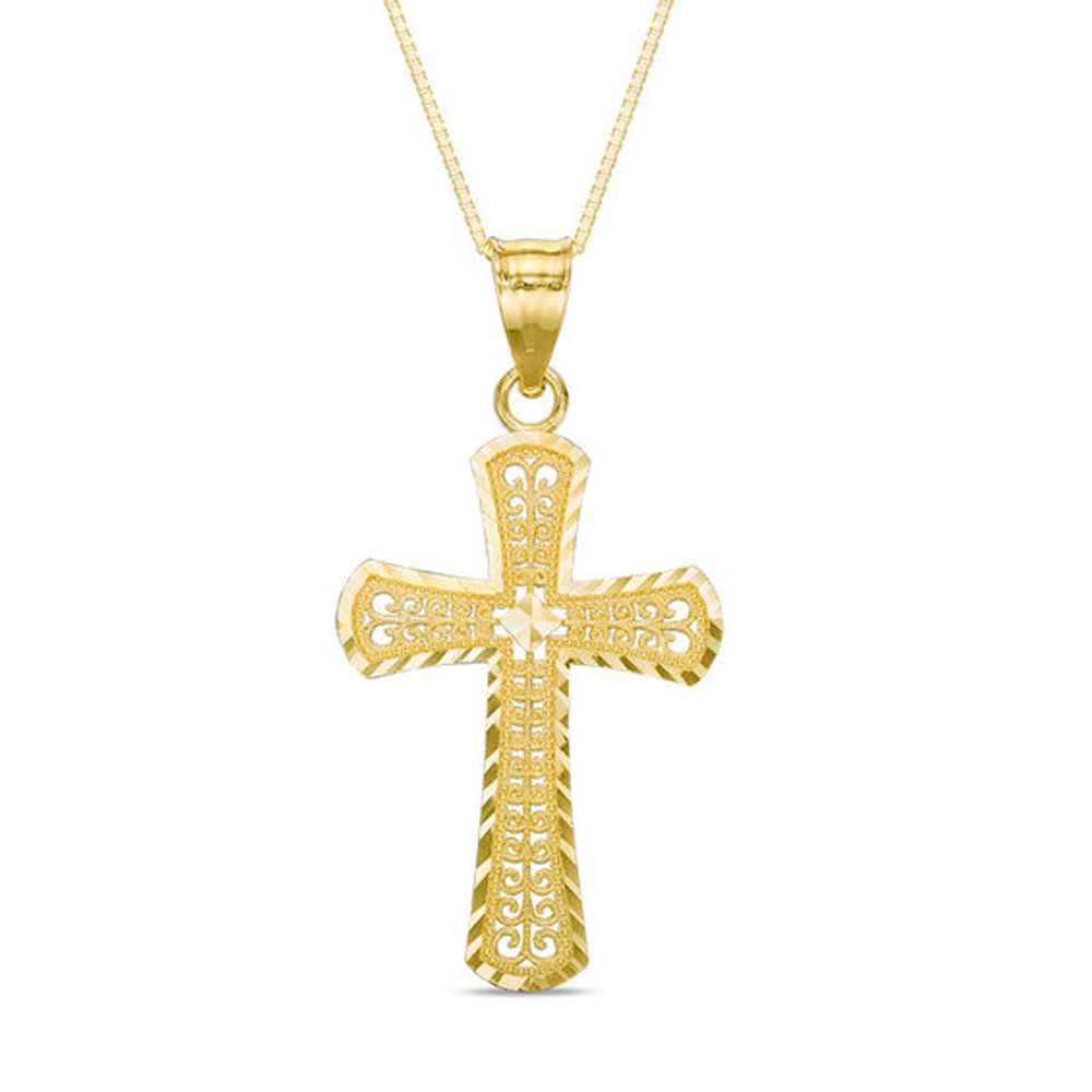 Sideways Mini Cross Necklace In 14K Gold Zales, 55% OFF
