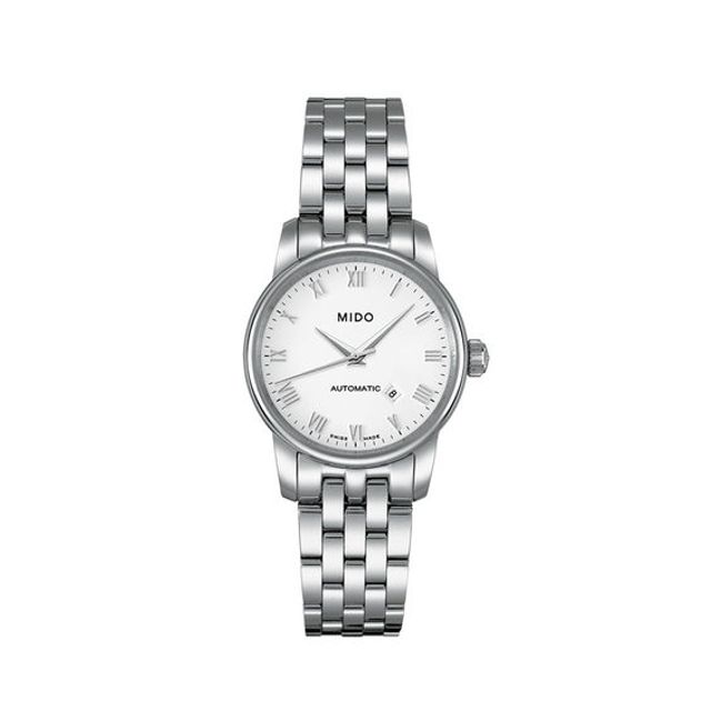 Ladies' MidoÂ® Baroncelli Automatic Watch with White Dial (Model: M7600.4.26.1)