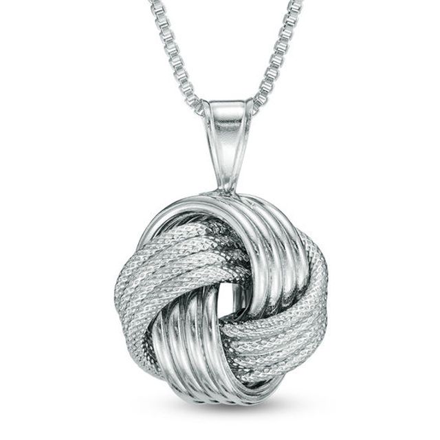 Love Knot Pendant in Sterling Silver