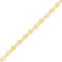 Made in Italy Diamond-Cut Disc Link Bracelet in 10K Gold - 7.75"