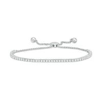 1 CT. T.w. Diamond Tennis Bolo Bracelet in 10K White Gold - 9.5"