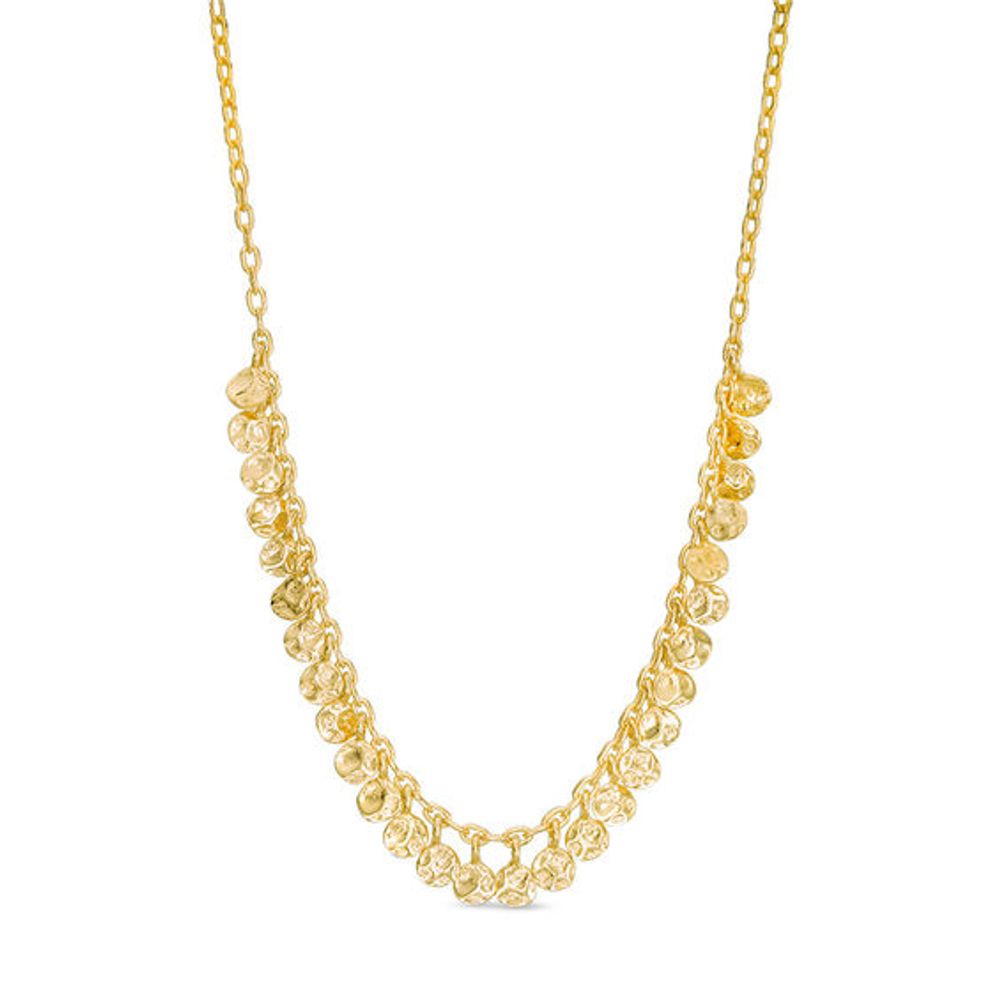 Diamond-Cut Mini Discs Necklace in 10K Gold
