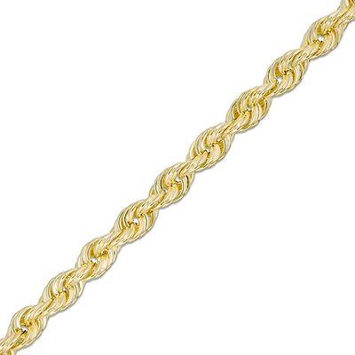 Men's 050 Gauge Rope Chain Bracelet in 10K Gold - 8.5"