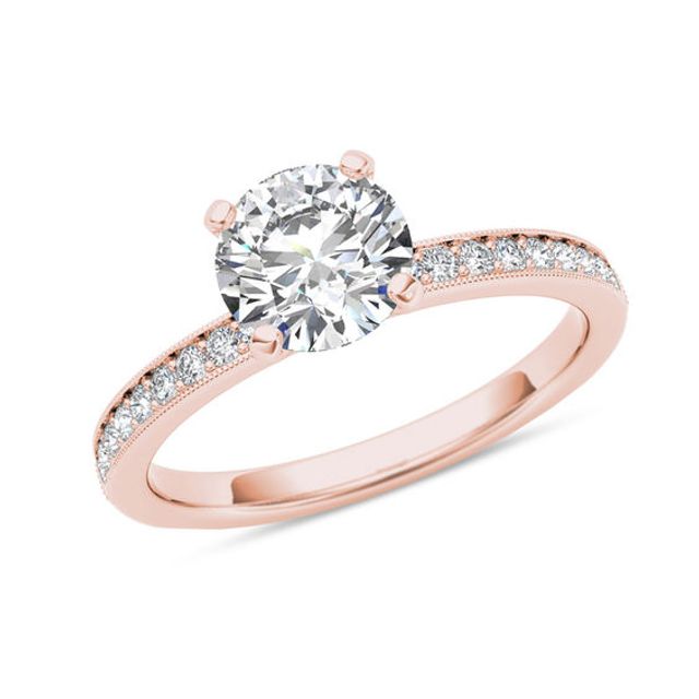 1 CT. T.w. Diamond Engagement Ring in 14K Rose Gold