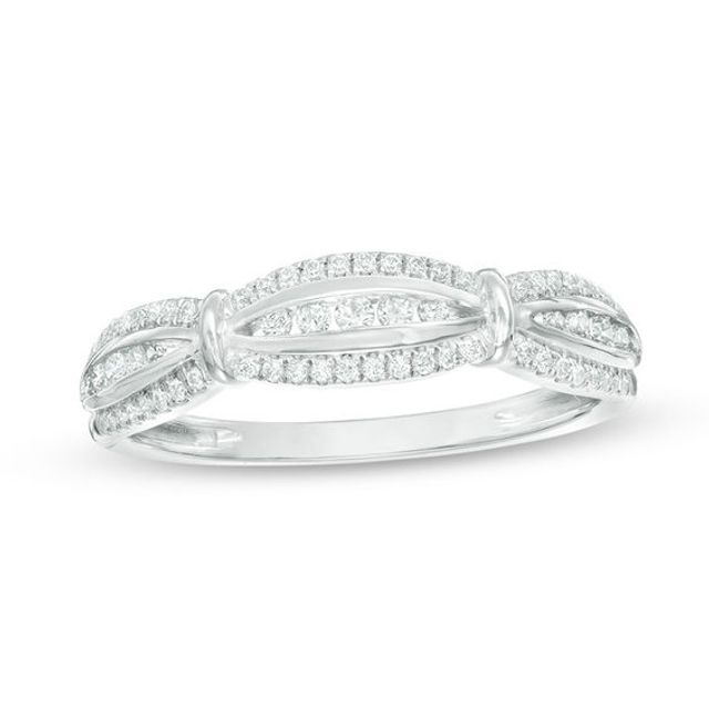 1/4 CT. T.w. Diamond Wedding Band in 10K White Gold