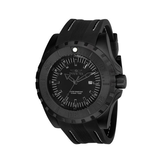 Men's Invicta Pro Diver Black IP Strap Watch with Black Dial (Model: 23734)