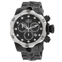 Men's Invicta Venom Black IP Chronograph Watch with Black Dial (Model: 23897)
