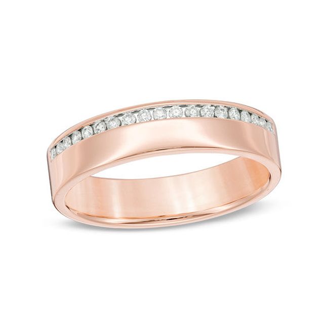 1/10 CT. T.w. Diamond Single Row Anniversary Band in 14K Rose Gold