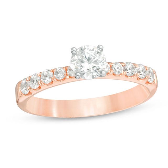 7/8 CT. T.w. Diamond Engagement Ring in 14K Rose Gold