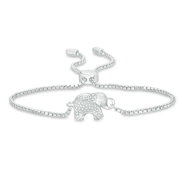 Elephant Bolo Bracelet in Sterling Silver - 9.0"