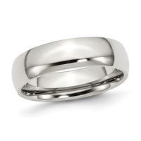 Men's 6.0mm Polished Comfort Fit Wedding Band Stainless Steel