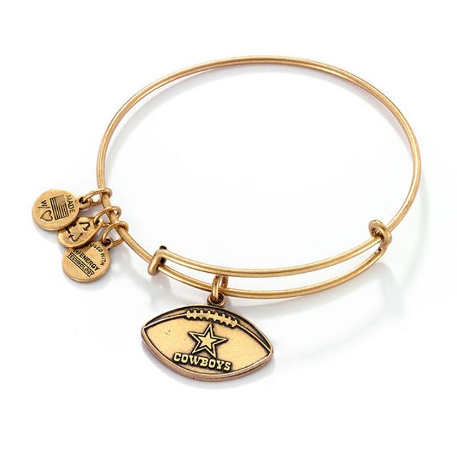 Alex and Ani Dallas Cowboys Football Charm Bangle in Gold-Tone Brass