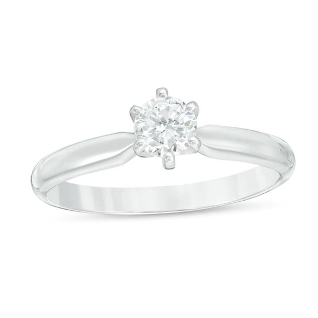 3 CT. Diamond Solitaire Engagement Ring in 14K White Gold (I/I2