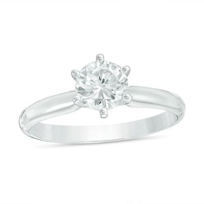 3/4 CT. Diamond Solitaire Engagement Ring in 14K White Gold (I/I2)