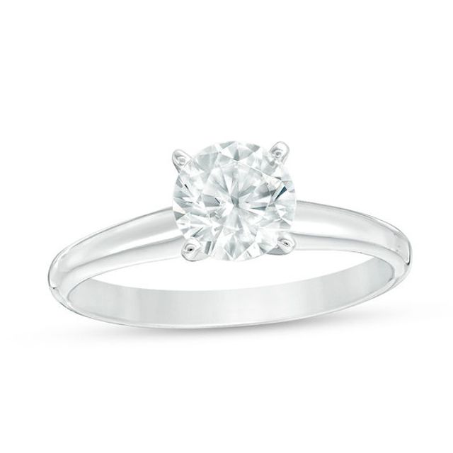 CT. Certified Diamond Solitaire Engagement Ring in 14K White Gold (I/Si2