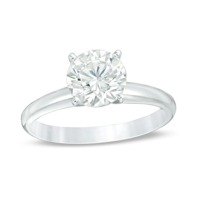 1-1/5 CT. Certified Diamond Solitaire Engagement Ring in 14K White Gold (I/Si2)