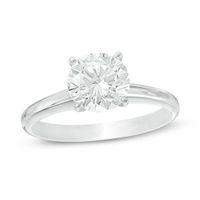 1/2 CT. Certified Diamond Solitaire Engagement Ring in 14K White Gold (I/Si2