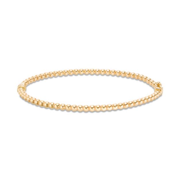 Made in Italy Beaded Bangle in 14K Gold